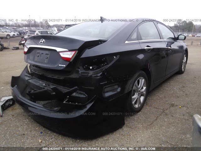 5NPEC4AC7DH660428 - 2013 HYUNDAI SONATA SE/LIMITED BLACK photo 4