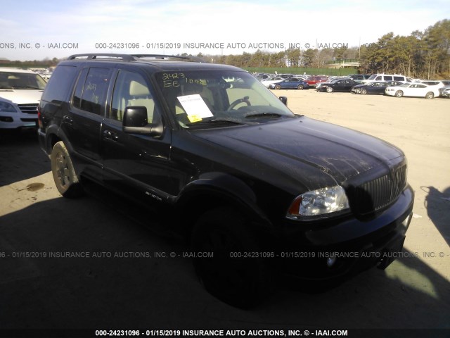 5LMEU78H33ZJ27380 - 2003 LINCOLN AVIATOR 黑色 照片 1