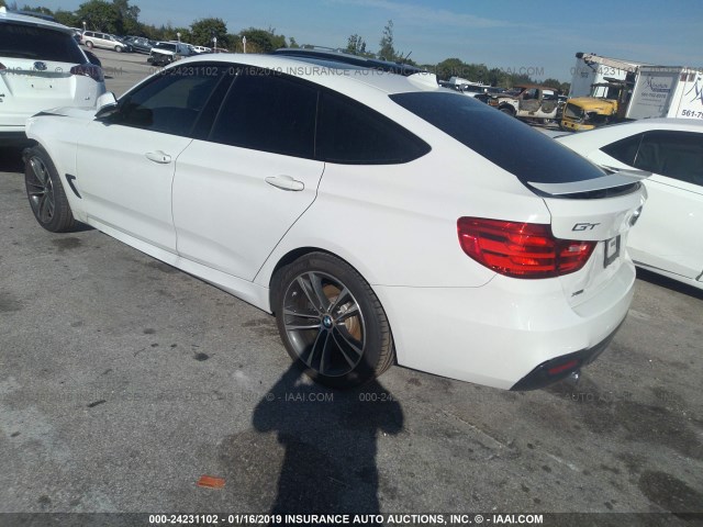 WBA3X9C51FD868916 - 2015 BMW 335 XIGT WHITE photo 3