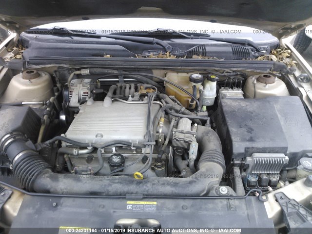 1G1ZT54805F142633 - 2005 CHEVROLET MALIBU LS GOLD photo 10
