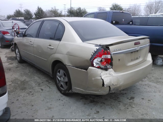 1G1ZT54805F142633 - 2005 CHEVROLET MALIBU LS GOLD photo 3