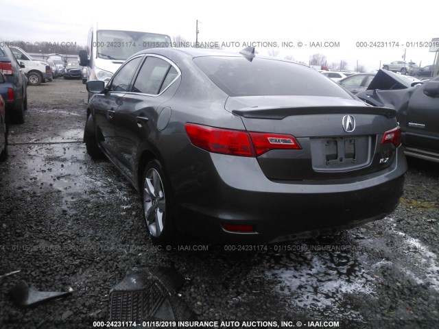 19VDE1F3XEE011993 - 2014 ACURA ILX 20 GRAY photo 3