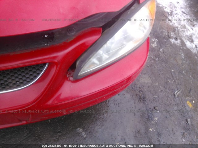 1G2NF52FX2C135320 - 2002 PONTIAC GRAND AM SE1 RED photo 6