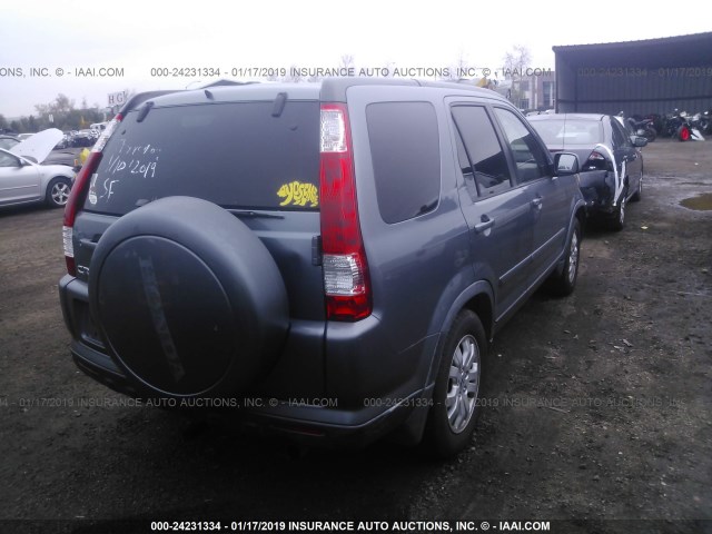 JHLRD78996C041986 - 2006 HONDA CR-V SE/EX GRAY photo 4