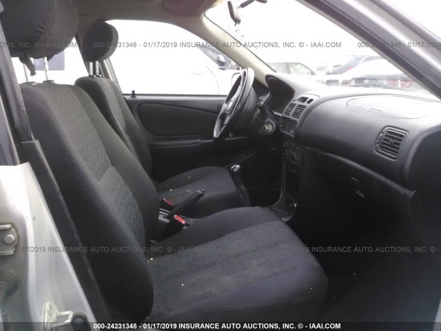 2T1BR12E91C499546 - 2001 TOYOTA COROLLA CE/LE/S ვერცხლისფერი ფოტო 5