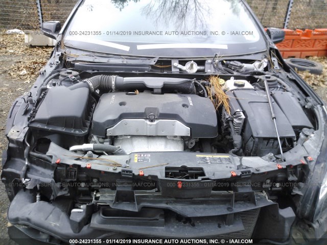 1G11C5SL5EF302882 - 2014 CHEVROLET MALIBU 1LT ნაცრისფერი ფოტო 10