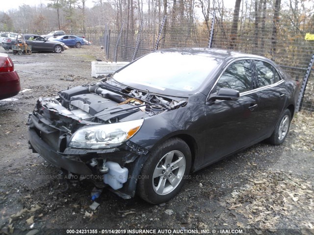 1G11C5SL5EF302882 - 2014 CHEVROLET MALIBU 1LT ნაცრისფერი ფოტო 2