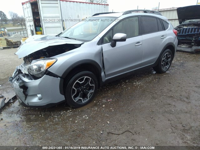 JF2GPAMC2F8268645 - 2015 SUBARU XV CROSSTREK 2.0 LIMITED SILVER photo 2