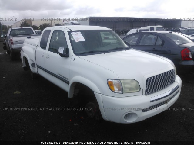 5TBRT34123S437172 - 2003 TOYOTA TUNDRA ACCESS CAB SR5 WHITE photo 1
