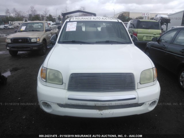 5TBRT34123S437172 - 2003 TOYOTA TUNDRA ACCESS CAB SR5 WHITE photo 6