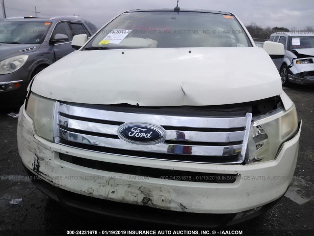 2FMDK38C58BB38957 - 2008 FORD EDGE SEL YELLOW photo 6