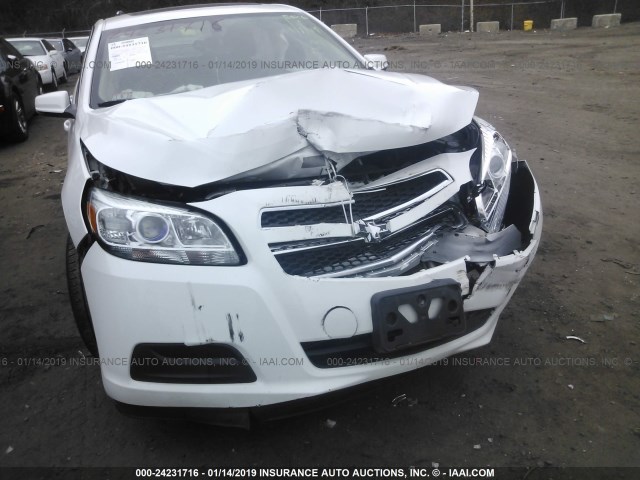 1G11C5SA9DF194781 - 2013 CHEVROLET MALIBU 1LT თეთრი ფოტო 6