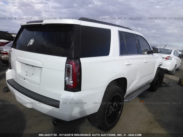 1GKS1AKCXFR119413 - 2015 GMC YUKON SLE WHITE photo 4