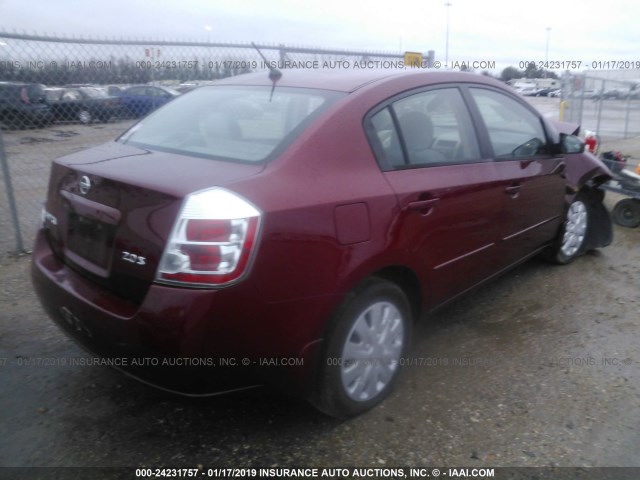 3N1AB61E17L710293 - 2007 NISSAN SENTRA 2.0/2.0S/2.0SL MAROON photo 4