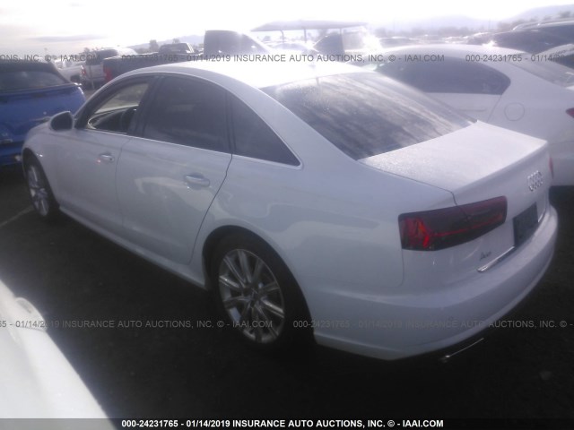 WAUDFAFC2GN073811 - 2016 AUDI A6 PREMIUM PLUS WHITE photo 3