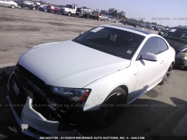 WAUCGAFR0EA048360 - 2014 AUDI S5 PREMIUM PLUS WHITE photo 2