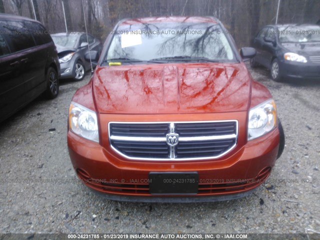 1B3HB48B98D738573 - 2008 DODGE CALIBER SXT ORANGE photo 6