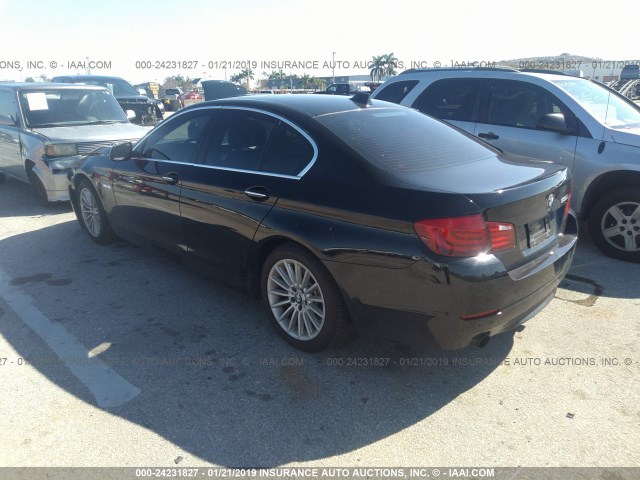 WBAFR7C50DC823786 - 2013 BMW 535 I BLACK photo 3