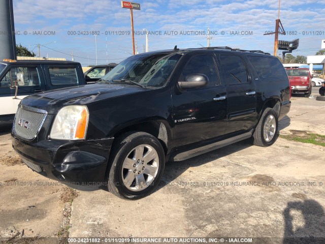 1GKFK16347J201081 - 2007 GMC YUKON XL K1500 BLACK photo 2