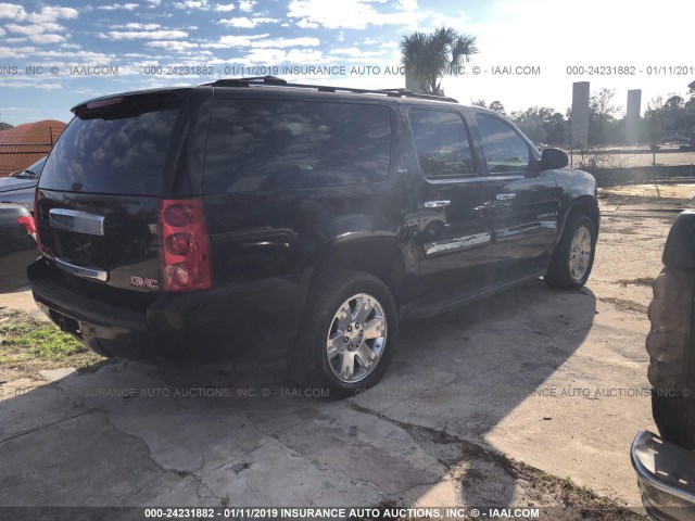 1GKFK16347J201081 - 2007 GMC YUKON XL K1500 BLACK photo 4