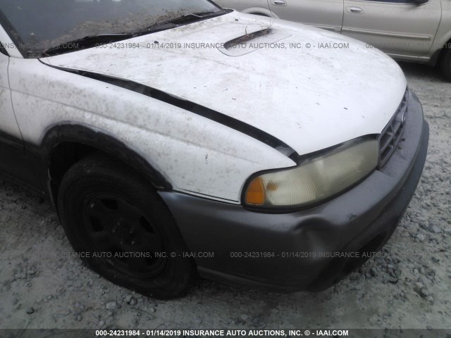 4S3BG6856V7643751 - 1997 SUBARU LEGACY OUTBACK/LIMITED WHITE photo 6