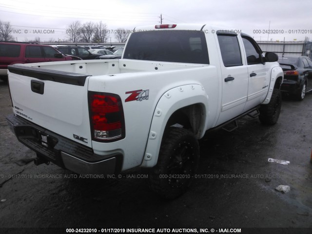 3GTEK233X9G186804 - 2009 GMC SIERRA K1500 SLE WHITE photo 4