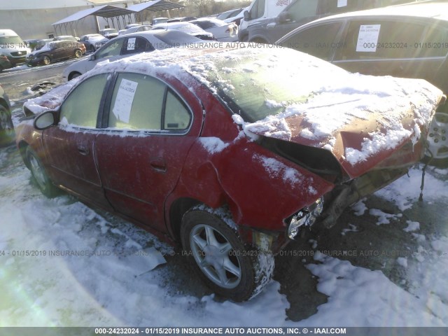 1G3NL52T11C103316 - 2001 OLDSMOBILE ALERO GL RED photo 3