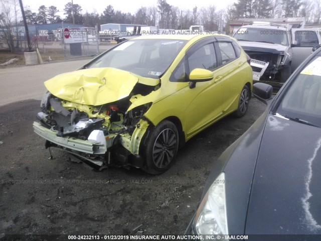 JHMGK5H79GX003731 - 2016 HONDA FIT EX/EXL YELLOW photo 2