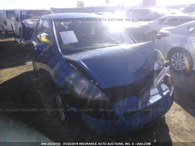 JHMGD38618S003484 - 2008 HONDA FIT SPORT BLUE photo 1