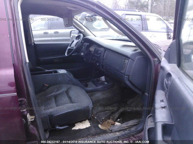 1B4HS38N32F207333 - 2002 DODGE DURANGO SPORT/SXT PURPLE photo 5