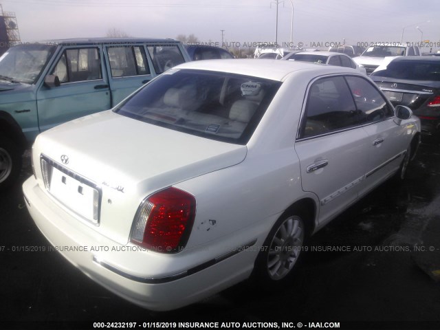 KMHFU45E95A404664 - 2005 HYUNDAI XG 350 WHITE photo 4