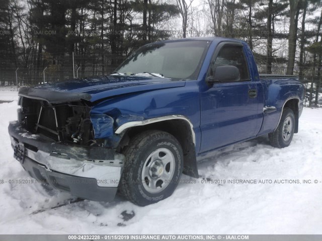 1GCEC14X53Z123884 - 2003 CHEVROLET SILVERADO C1500 BLUE photo 2