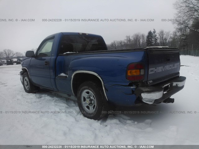 1GCEC14X53Z123884 - 2003 CHEVROLET SILVERADO C1500 BLUE photo 3