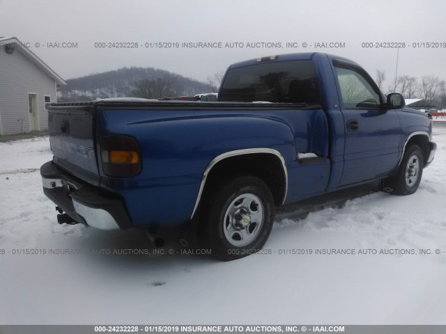 1GCEC14X53Z123884 - 2003 CHEVROLET SILVERADO C1500 BLUE photo 4