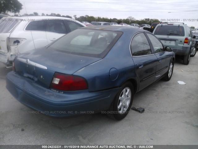 1MEFM55S32A617202 - 2002 MERCURY SABLE LS PREMIUM BLUE photo 4