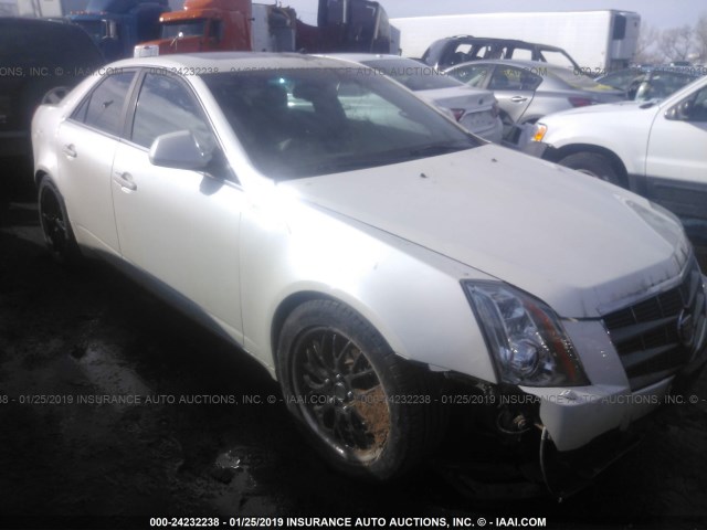 1G6DT57V380210551 - 2008 CADILLAC CTS HI FEATURE V6 WHITE photo 1