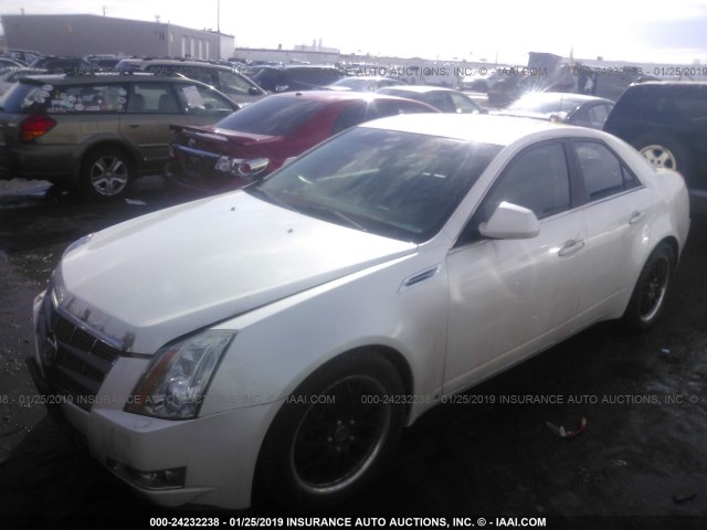 1G6DT57V380210551 - 2008 CADILLAC CTS HI FEATURE V6 WHITE photo 2