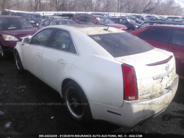 1G6DT57V380210551 - 2008 CADILLAC CTS HI FEATURE V6 WHITE photo 3