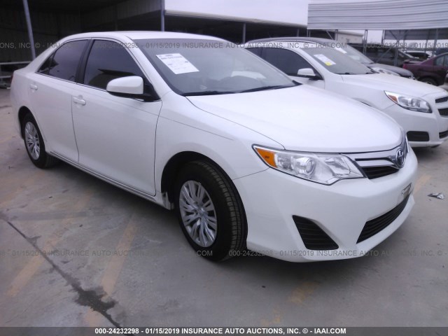 4T4BF1FKXDR311103 - 2013 TOYOTA CAMRY L/SE/LE/XLE WHITE photo 1