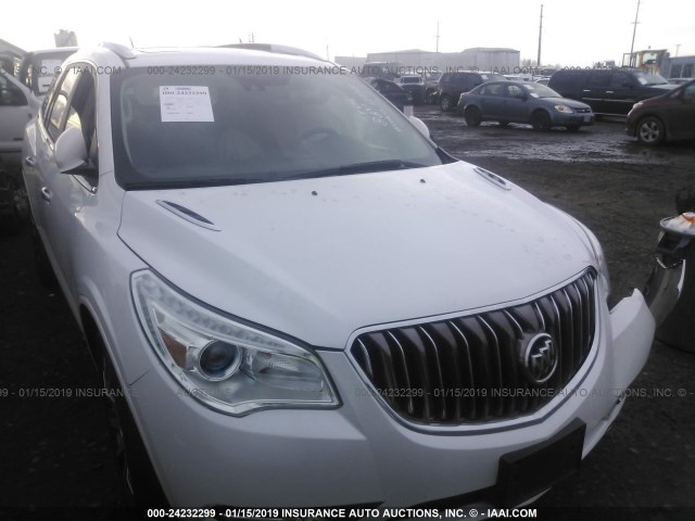 5GAKVBKD2GJ208196 - 2016 BUICK ENCLAVE WHITE photo 1