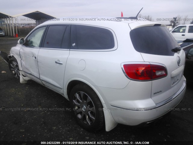 5GAKVBKD2GJ208196 - 2016 BUICK ENCLAVE WHITE photo 3