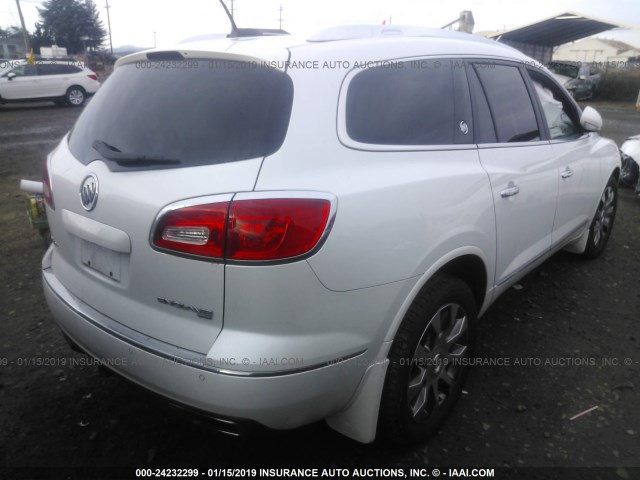 5GAKVBKD2GJ208196 - 2016 BUICK ENCLAVE WHITE photo 4