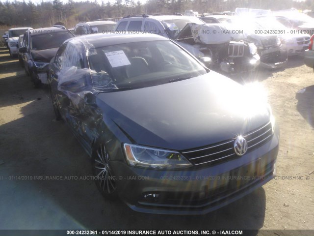 3VWD17AJ2GM375505 - 2016 VOLKSWAGEN JETTA SPORT GRAY photo 1