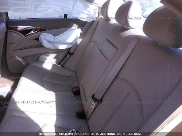 WDBUF56X08B319916 - 2008 MERCEDES-BENZ E 350 GRAY photo 8