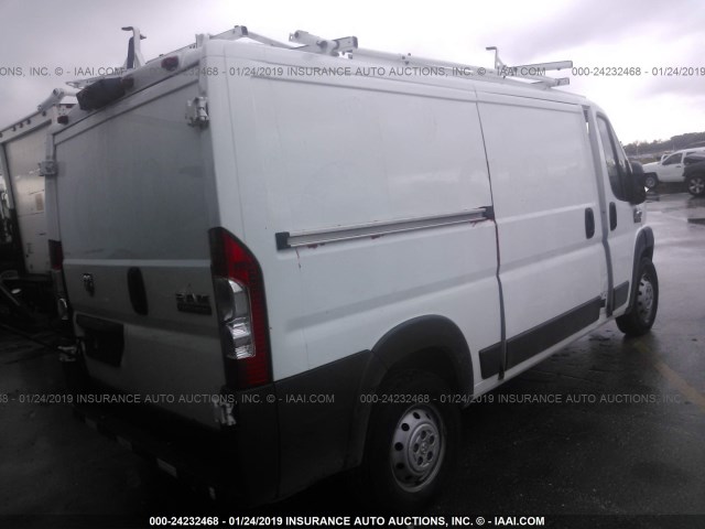 3C6TRVAG6HE539910 - 2017 RAM PROMASTER 1500 1500 STANDARD WHITE photo 4