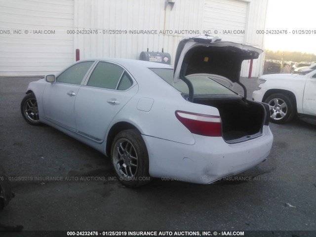 JTHBL46F285061074 - 2008 LEXUS LS 460 SILVER photo 3