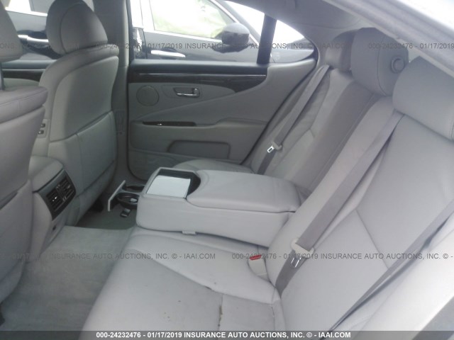 JTHBL46F285061074 - 2008 LEXUS LS 460 SILVER photo 8