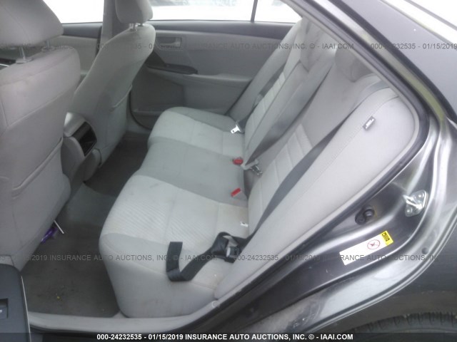 4T1BF1FK0FU016363 - 2015 TOYOTA CAMRY LE/XLE/SE/XSE GRAY photo 8