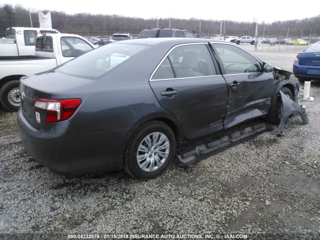 4T1BF1FK4CU619358 - 2012 TOYOTA CAMRY SE/LE/XLE ნაცრისფერი ფოტო 4