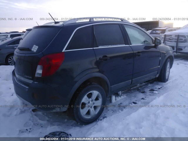 3GNAL2EK4ES627180 - 2014 CHEVROLET CAPTIVA LS 深蓝色 照片 4